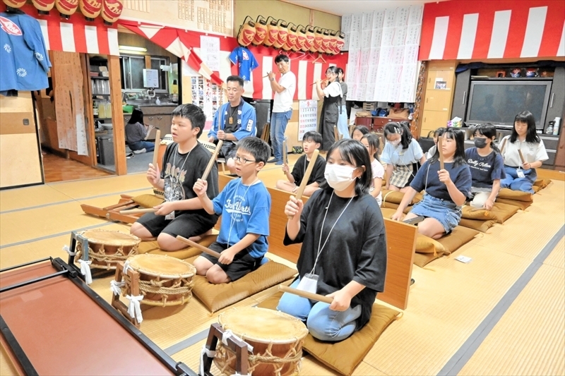 祭り本番に向け、練習に励む金屋町の子どもら