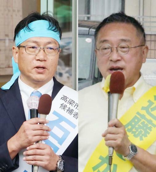 （左から届け出順に）石田芳生氏と近藤隆則氏