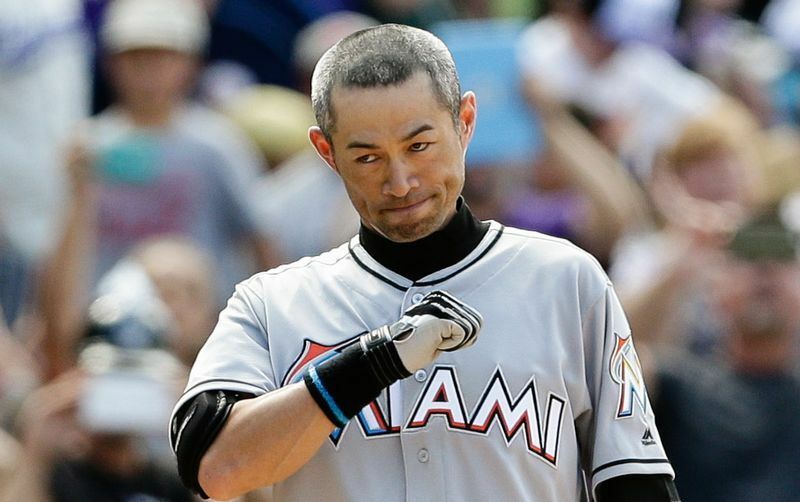 これから先、イチローの成績はどうなっていくのだろうか（写真：USA TODAY Sports/アフロ）