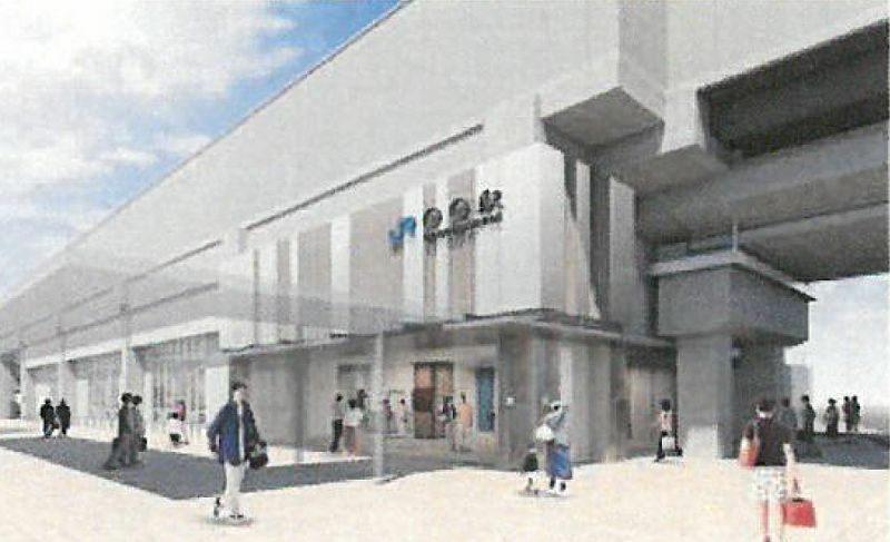 [画像]今回の新駅のイメージ図（JR西日本提供）