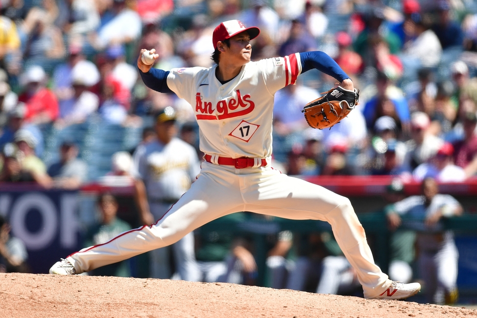 アメリカのアナウンサーは大谷選手を「この惑星（プラネット）の人ではない」と表現した（写真：USA TODAY Sports/ロイター/アフロ）