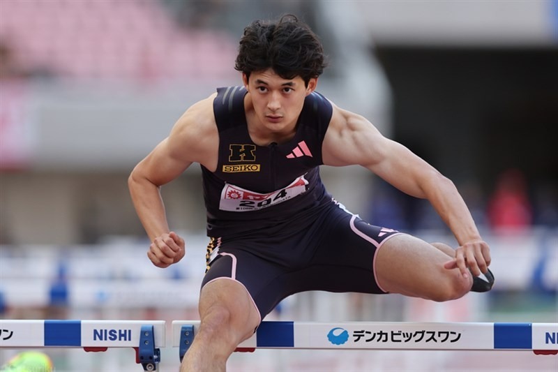 日本選手権110mH予選で13秒52をマークしていた豊田兼
