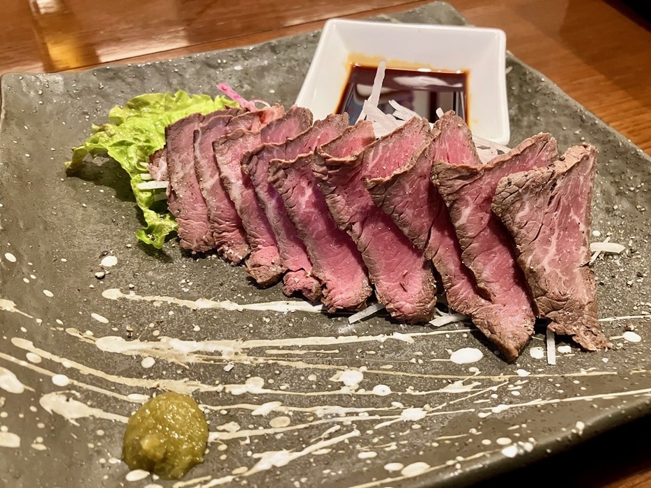 思いがけず出会えた但馬牛のローストビーフ