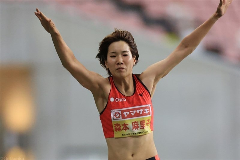 日本選手権女子三段跳で6連覇を果たした森本麻里子