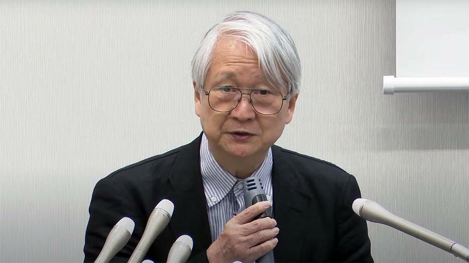 会見する小島敏郎氏（2024年6月18日撮影）