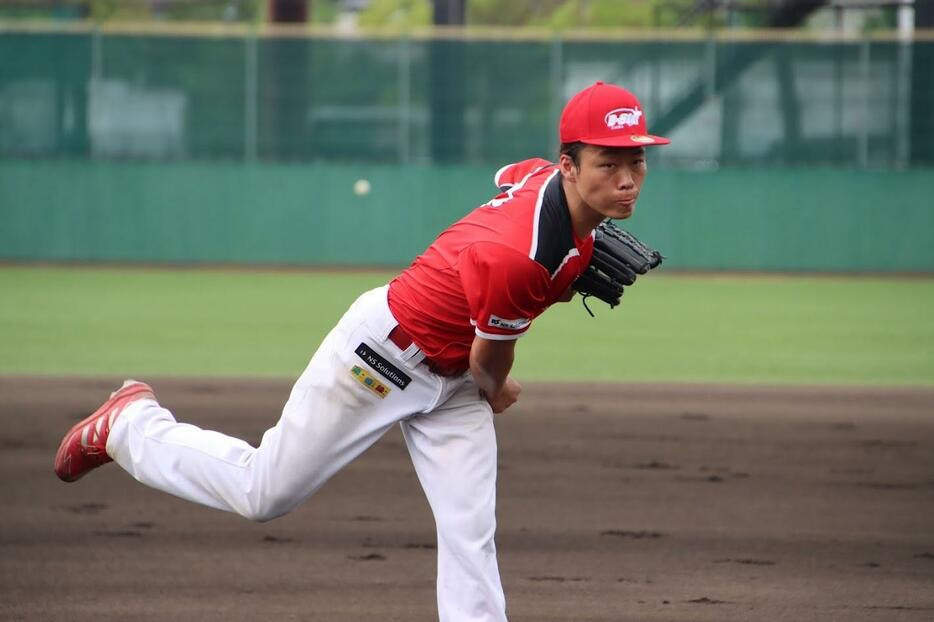 2試合目の先発を託された山岸英樹投手（撮影：白石怜平）