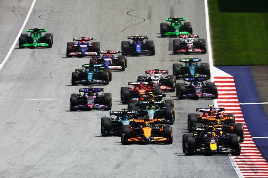 F1オーストリアGPスプリント決勝スタートシーン(C)Red Bull Content Pool