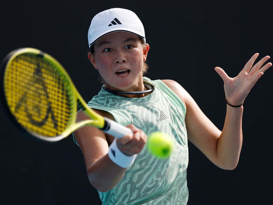 写真はオーストラリアン・オープン（オーストラリア・メルボルン）での小池愛菜（Team REC）（Getty Images）