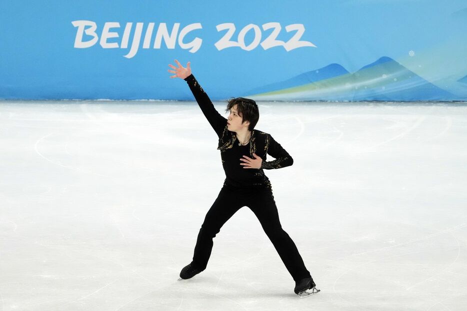 2022年の北京冬季五輪で銅メダルを獲得した宇野選手のフリーの演技（ロイター）