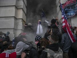 Trump supporters enter the U.S. Capitol building in Washington, D.C. on Jan. 6.