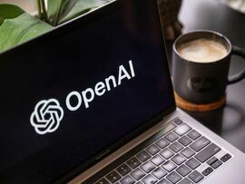 The Open AI logo on a laptop. Photographer: David Paul Morris/Bloomberg