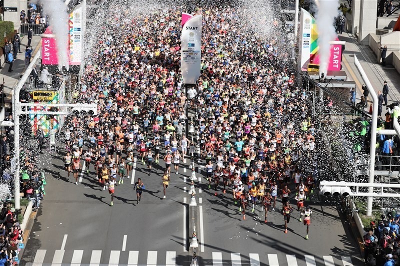 東京マラソンの様子