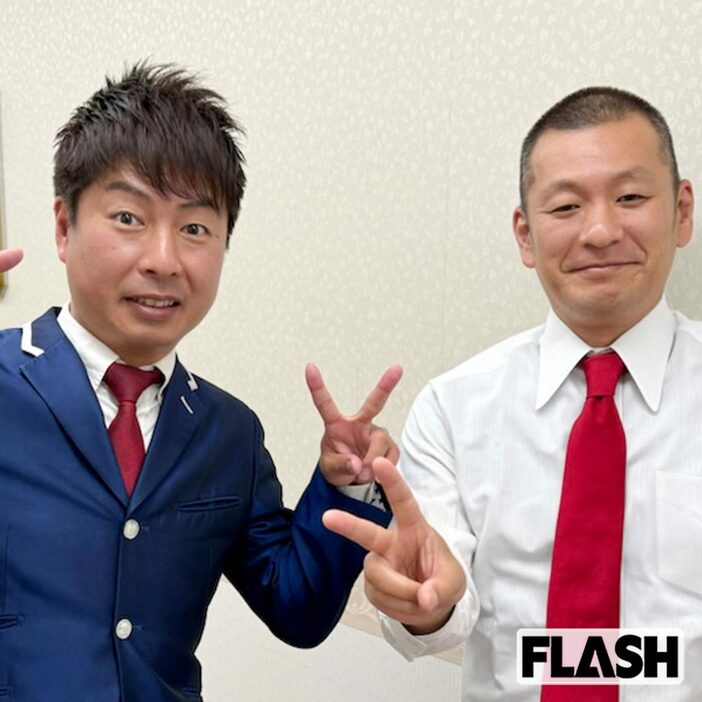 ツッコミの福田薫（左）とボケの益子卓郎