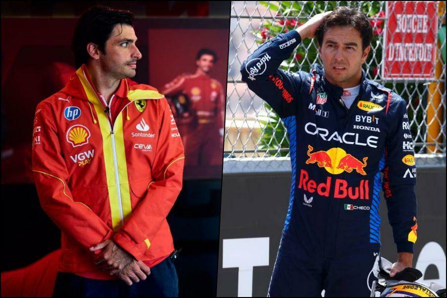 F1モナコGPでは明暗分かれたカルロス・サインツ（フェラーリ）とセルジオ・ペレス（レッドブル）だが契約の話になると状況は逆転する(C)Ferrari, Red Bull Content Pool