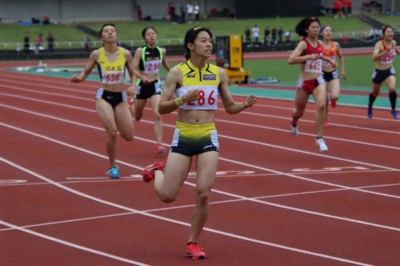 24年インターハイ四国大会女子400mを制した長町碧泉（鳴門3徳島）