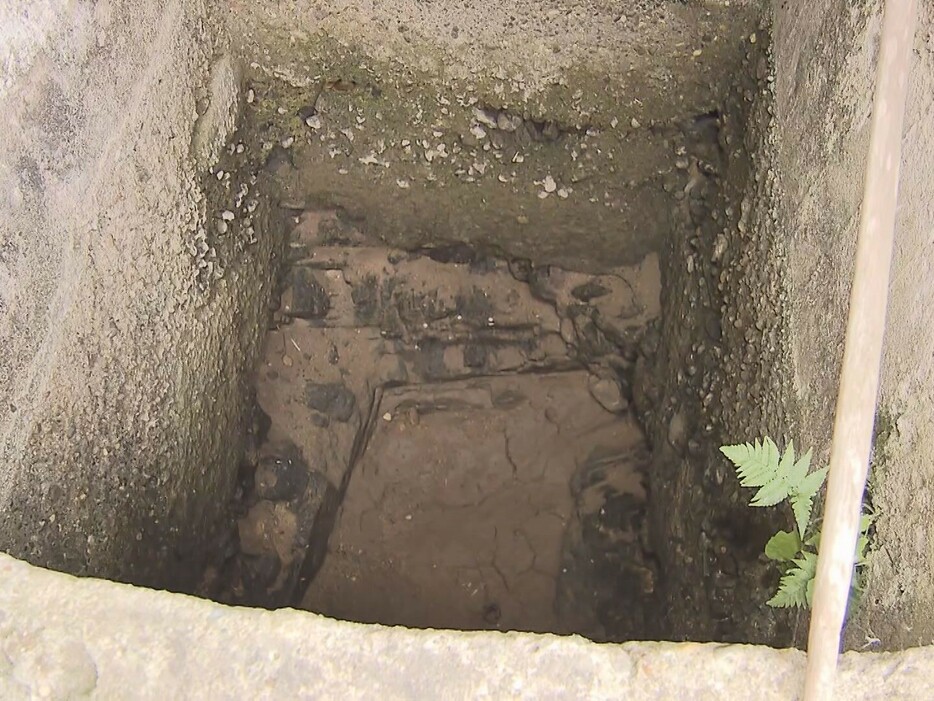 水位が低下した井戸 岐阜県瑞浪市