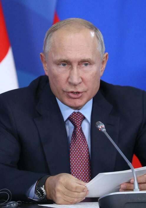 ロシアのプーチン大統領（古厩正樹撮影）