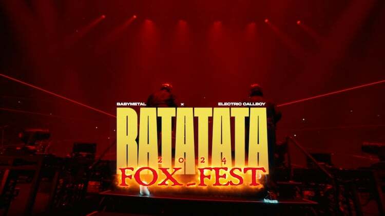 BABYMETAL×Electric Callboy「RATATATA」ライブミュージックビデオのサムネイル。