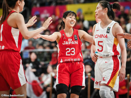 中国代表との強化試合に臨んだ日本/写真はFIBA女子アジアカップ2023のもの[写真]=fiba.basketball