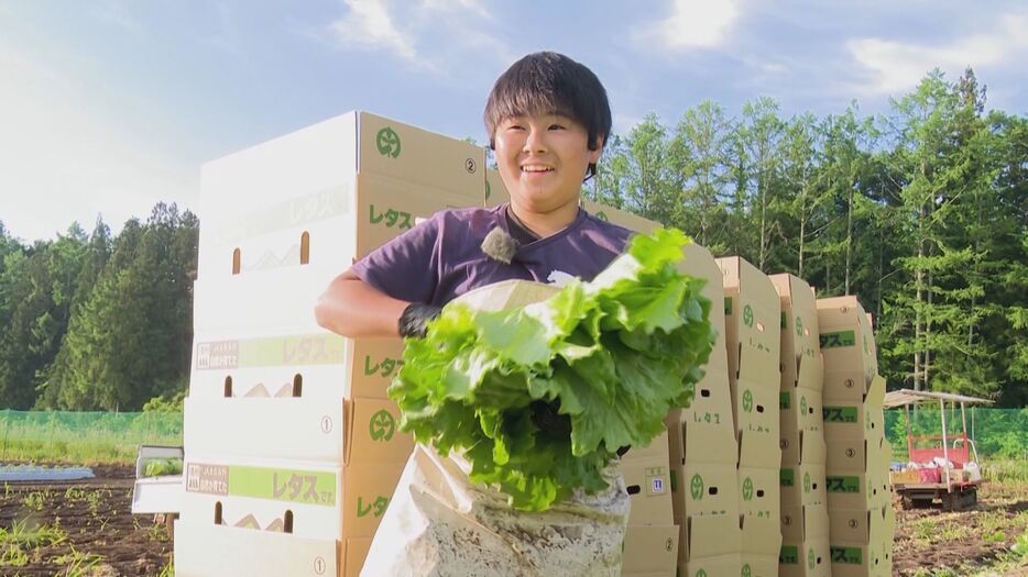 小学4年生で農協の組合員となった飯沼永遠さん（13）