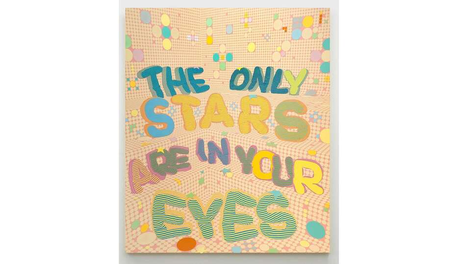 アレックス・ダッジ　The Only Stars Are In Your Eyes　2024　キャンバスに油彩、アクリル 194 x 162 cm