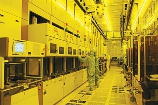 TSMCの台湾工場の内部（TSMC提供）