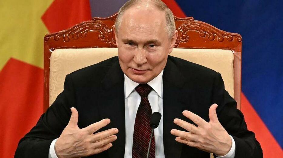 プーチン氏、韓国に警告　ウクライナへの武器供与めぐり