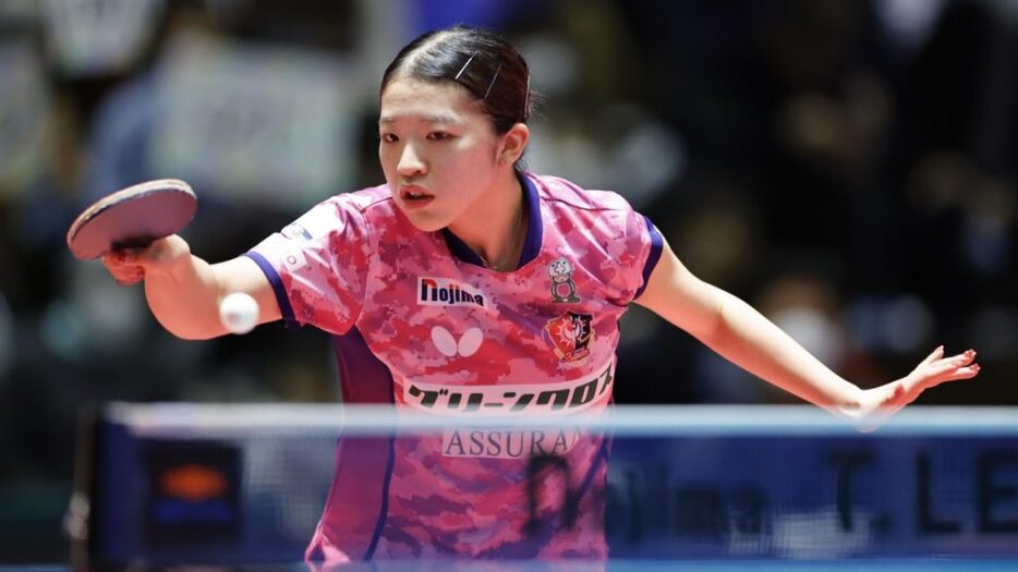 写真：田口瑛美子/提供：日本ペイントマレッツ/T.LEAGUE/アフロ