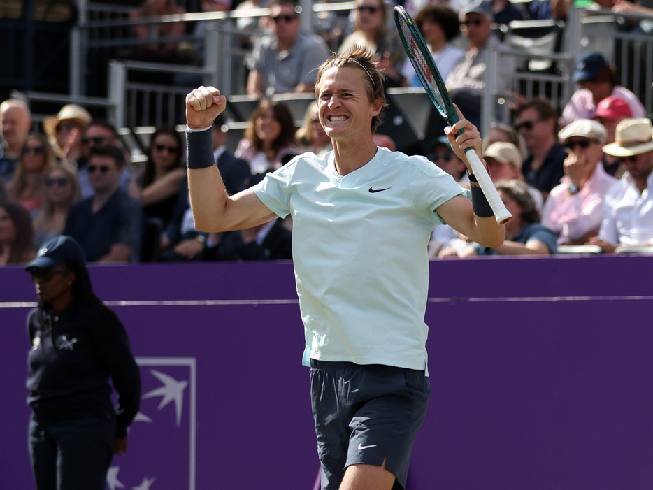 「シンチ選手権」（イギリス・ロンドン）で準々決勝に進出したセバスチャン・コルダ（アメリカ）（Getty Images）