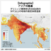 【Infographie】アジアの酷暑