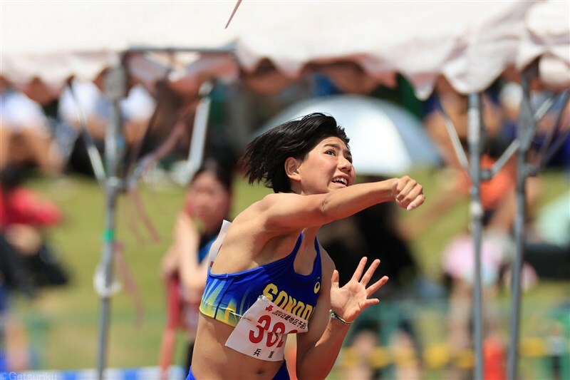 女子七種競技を5295点で制した本多七（園田学園2兵庫）