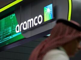 Aramco’s shares closed at 28.30 riyals on Thursday, down 2.4% for the week. Photographer: Christopher Pike/Bloomberg