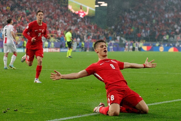 EURO2024で得点を挙げるギュレル photo/Getty Images