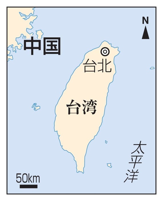 台湾の地図