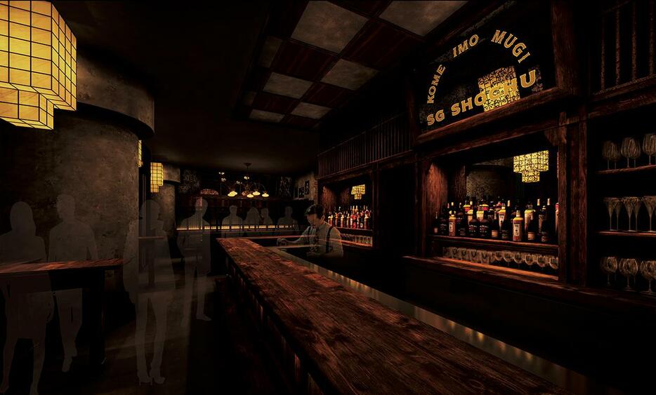 5月末にオープンしたレストランバー「The SG Tavern」（イメージ）。渡英した薩摩藩士がオープンしたという設定  住所：東京都千代田区丸の内1の4の1 丸の内永楽ビルディング1F 101区外　PHOTOGRAPH BY TAMEKI OSHIRO