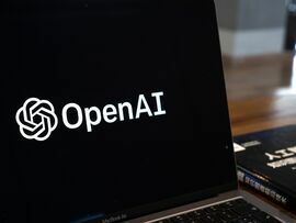 The OpenAI logoon a laptop in Beijing. Bloomberg