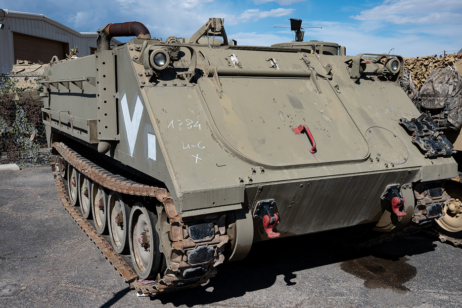 M113装甲兵員輸送車。2022年10月、米ラスベガス（adolf martinez soler / Shutterstock.com）