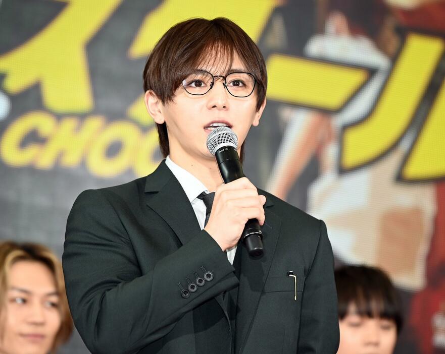 主演ドラマ「ビリオン×スクール」の制作発表に登場した「Hey！ Say！ JUMP」の山田涼介さん