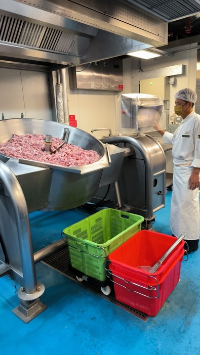 「マカオグリーンホテルアワード」受賞ホテルのセントラルキッチンに設置された食品廃棄物処理システムの例（写真：DSPA）