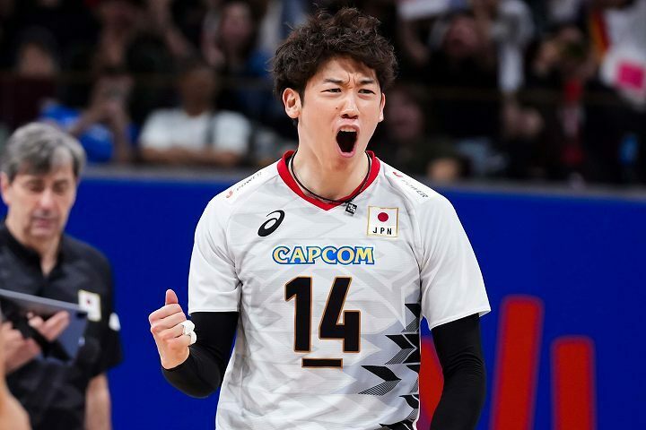 石川が33得点をマーク。日本が２セットダウンから大逆転でフランスを下した。(C) Volleyball World