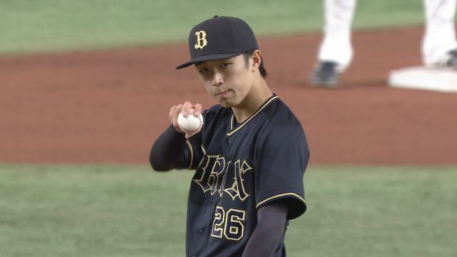 マウンド上の齋藤響介投手