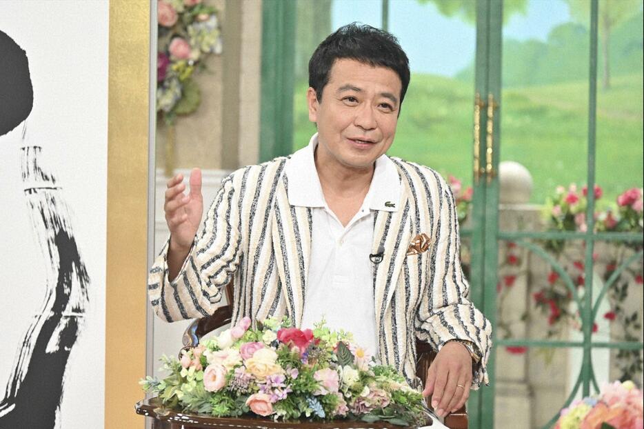 6月27日放送の「徹子の部屋」に出演した中山秀征さん＝テレビ朝日提供