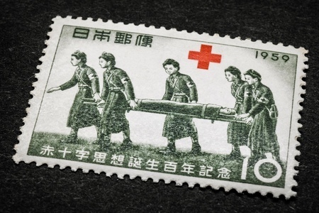 「赤十字思想誕生百年」の切手