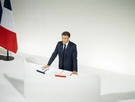 Emmanuel Macron Photographer: Nathan Laine/Bloomberg