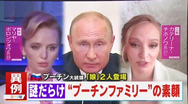 経済フォーラムにプーチン大統領の「娘」2人が登場