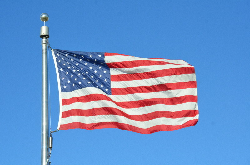 米国旗＝米首都ワシントンで2023年11月14日午後、西田進一郎撮影