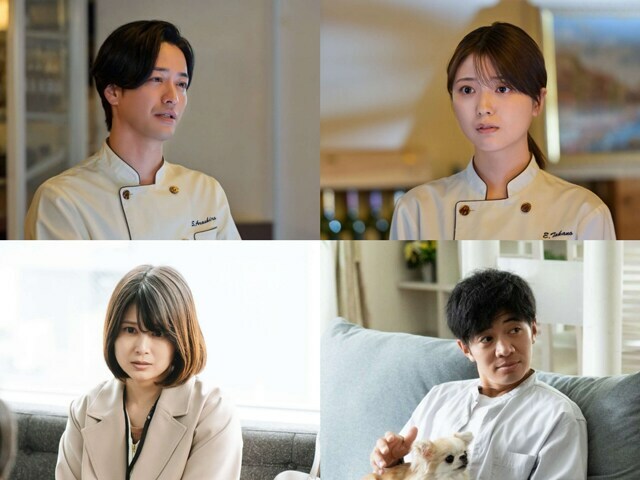 「REAL 恋愛殺人捜査班」の新キャスト。上段左から竹財輝之助、工藤美桜。下段左から佐津川愛美、和田正人。