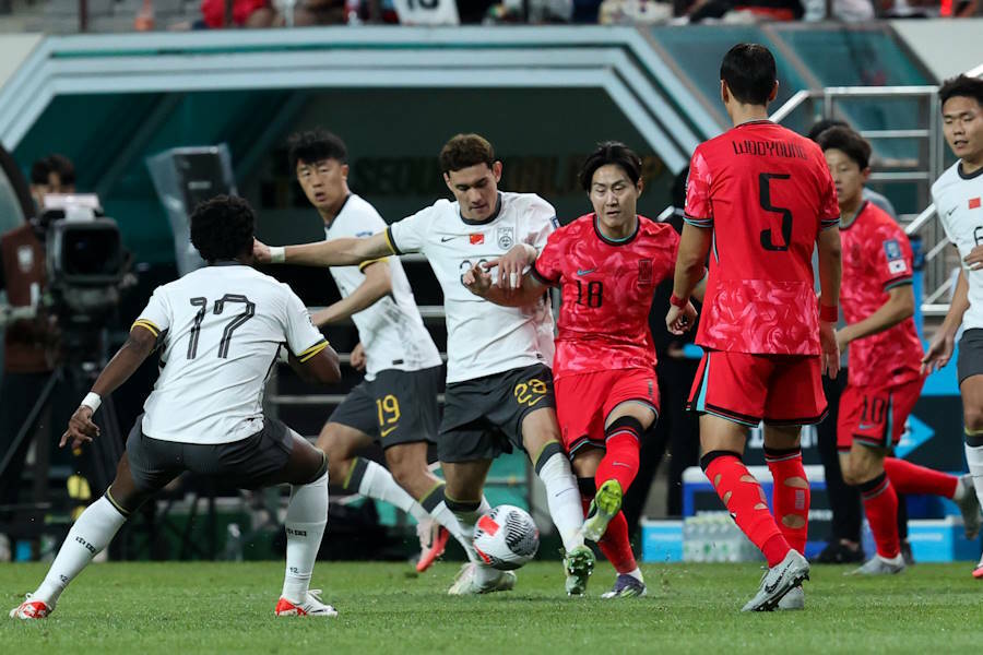 中国と韓国が対戦【写真：Getty Images】