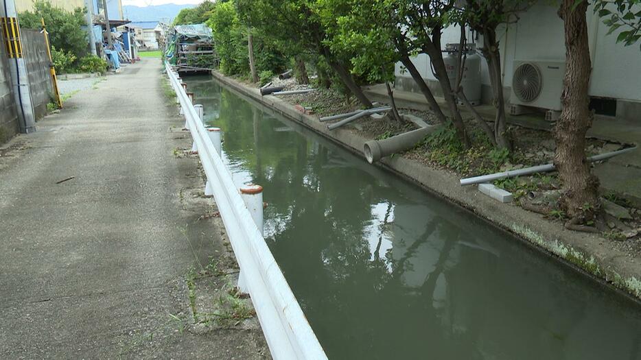 用水路を流されたか