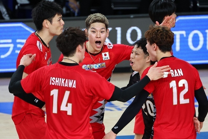 日本はドイツとの熱戦を制し、福岡大会２連勝を決めた。写真：梅月智史（THE DIGEST写真部）
